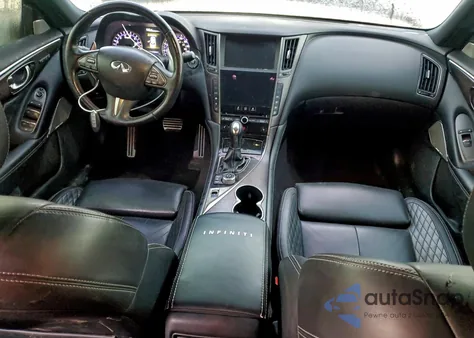 2017 Infiniti Q50 Red Sport 400 z USA, uszkodzony, nr VIN JN1FV7AP5HM851282